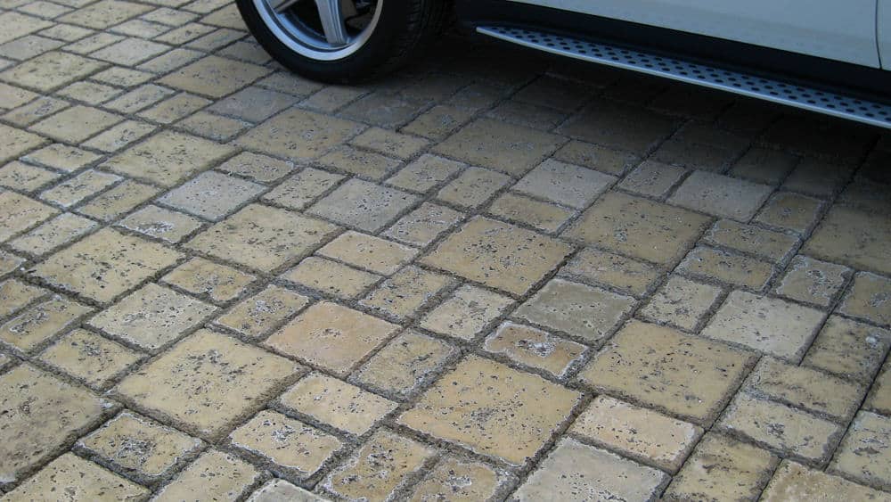 Peacock Pavers Buff Driveway