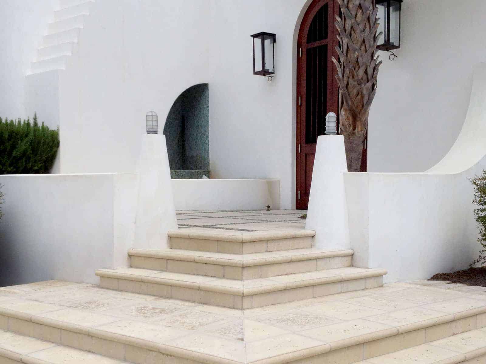 Stairway concrete pavers